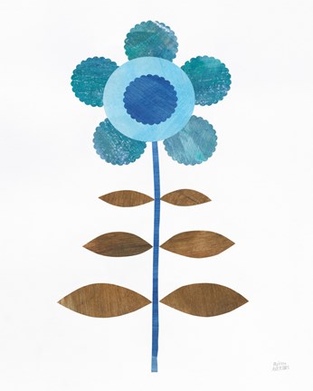 Framed Retro Blooms IV Print