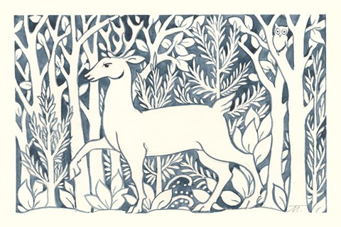 Framed Forest Life V Print