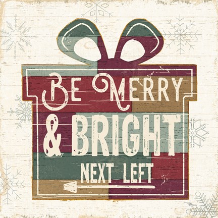 Framed Christmas Signs I Print