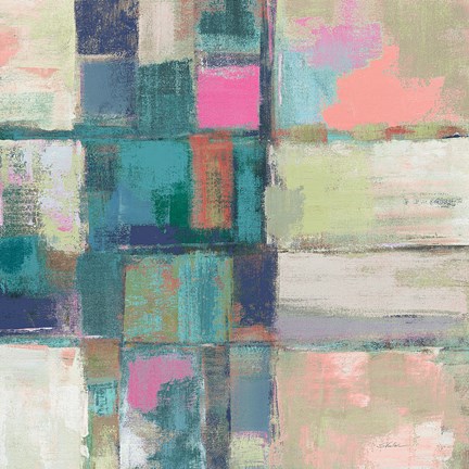 Framed Island Hues II Crop Bright Print