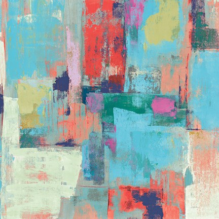 Framed Bright Reflections Crop Print