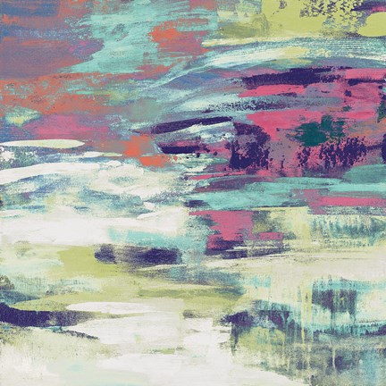 Framed Bright Wave Print