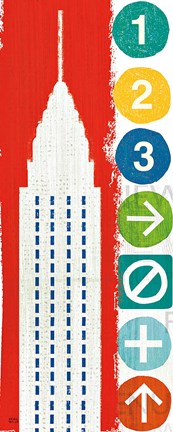 Framed New York City Life Chrysler Print