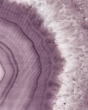 Framed Agate Geode II Plum Print