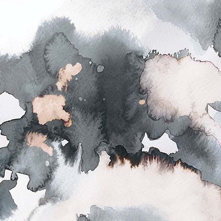 Framed Black Peach Print