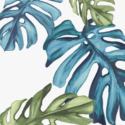 Framed Palm Leaves I Print