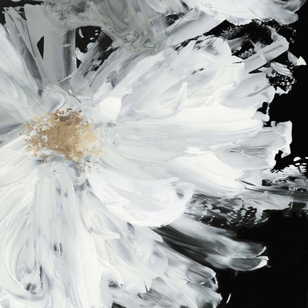 Framed Black Peony Print