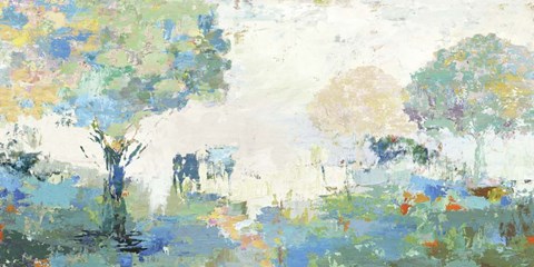 Framed Textural Landscape Print