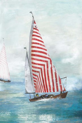 Framed Red sails Print