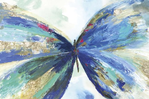 Framed Blue butterfly Print