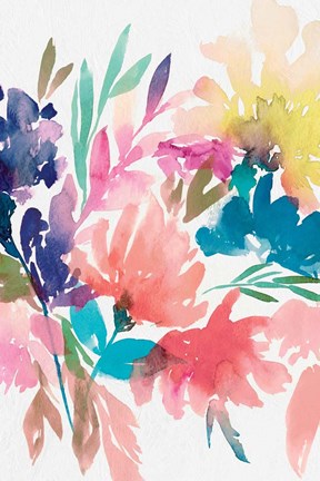 Framed Fresh Bouquet I Print