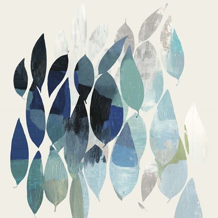 Framed Leaf Mural II Print