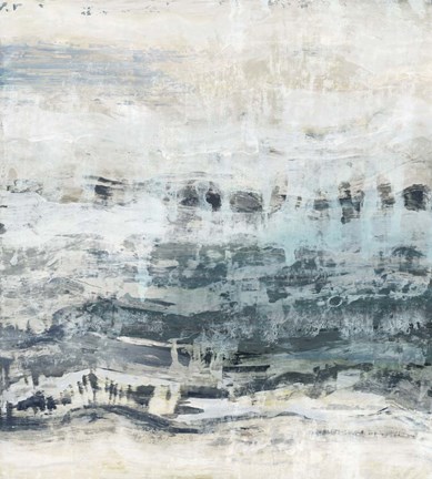 Framed Black Waves Print