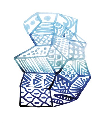 Framed Ombre Locking II Print