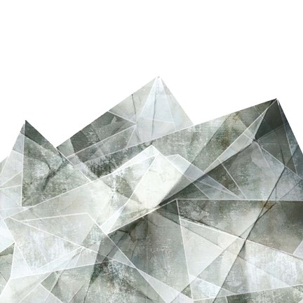 Framed Paper Mountains II Print