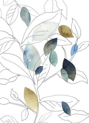 Framed Frond I Print