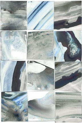 Framed Teal Slate II Print