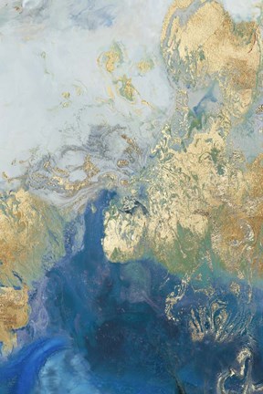 Framed Ocean Splash II Print