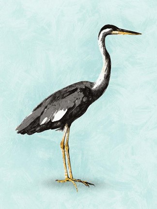 Framed Seashore Bird I Print