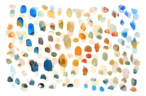 Framed Colour Dabs Print