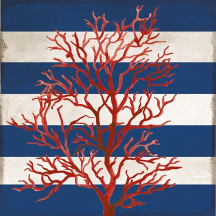 Framed Red Coral II Print