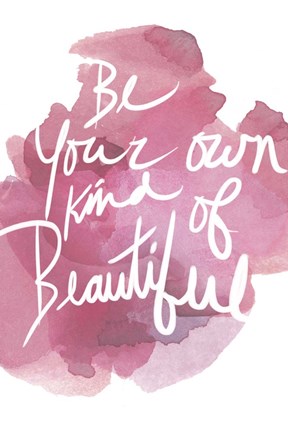 Framed Watercoulours Pink Type II Print