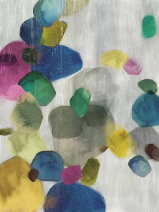 Framed Shadow Pebbles I Print