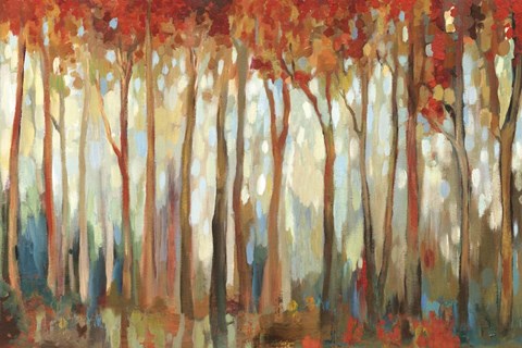 Framed Marble Forest I Print