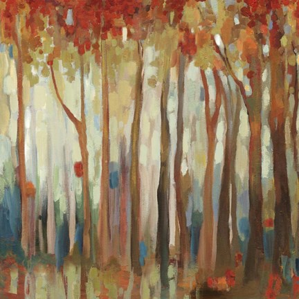 Framed Marble Forest II Print