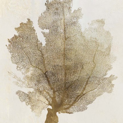 Framed Gold Coral I Print