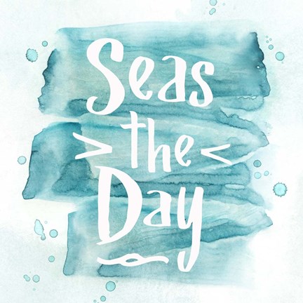 Framed Seas the Day Print