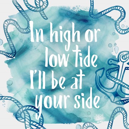 Framed In High Tide Print