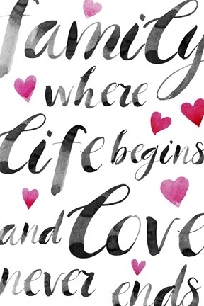 Framed Family Love II Print