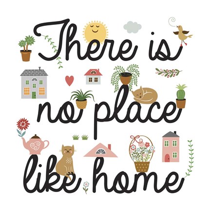 Framed No Place Like Home Print
