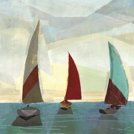 Framed Gallivant Yellow I Print