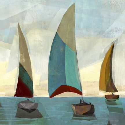 Framed Gallivant Yellow II Print