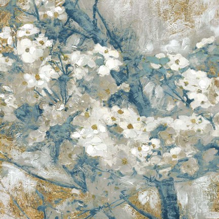 Framed Golden Dogwood I Print