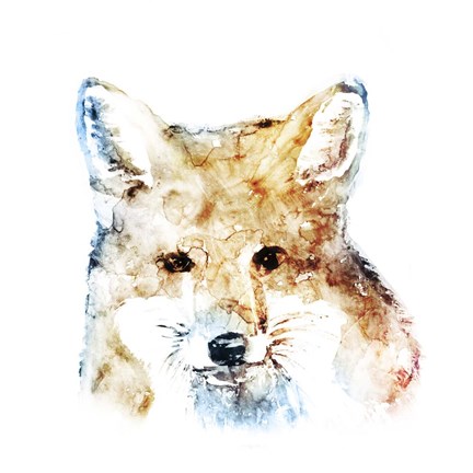 Framed Watercolour Fox Print