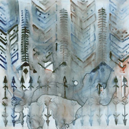 Framed Mezzoteal II Print