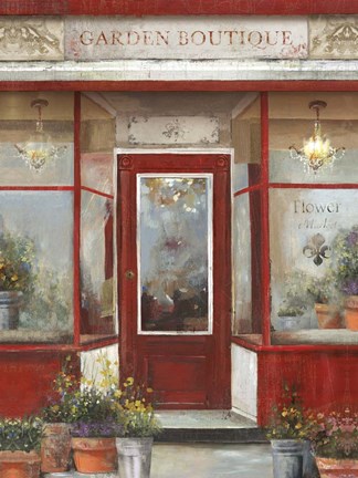 Framed Flower Shop Print
