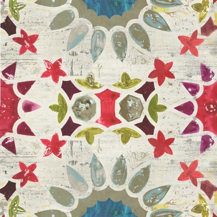 Framed Folky IV Print