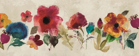 Framed Floral Dance II Print