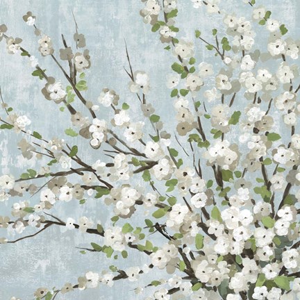 Framed Fresh Pale Blooms III Print