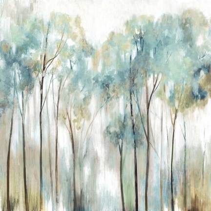 Framed Grace Land Teal Version Print