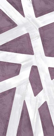 Framed Striped Purple II Print