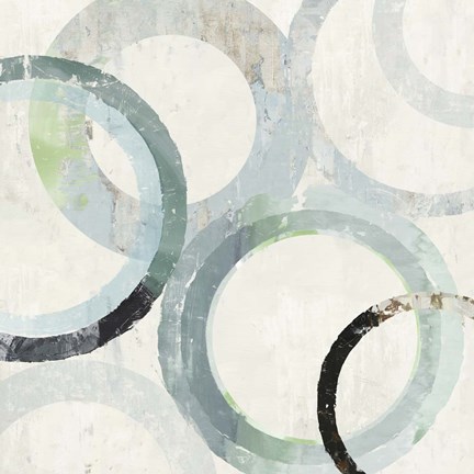 Framed Pale Blues II Print