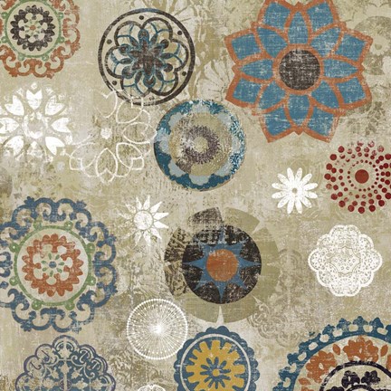 Framed Oriental Pattern II Print