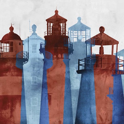Framed Lighthouse II Print