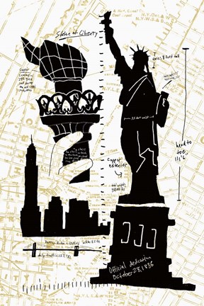 Framed NY Deco II Print