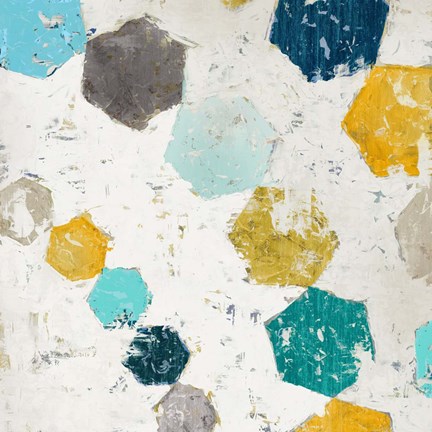 Framed Hexagon II Print